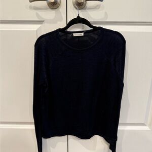 Rag & Bone / JEAN Navy and Black Long Sleeve Top